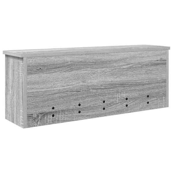 vidaXL Τοίχου Κρεμάστρα Γκρι sonoma 80 x 20 x 30 cm Επεξεργασμένο ξύλο