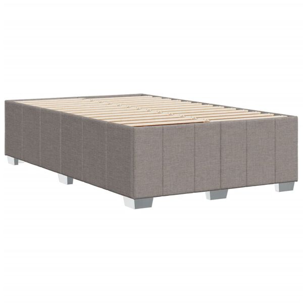 vidaXL Σκελετός Κρεβατιού Χωρίς Στρώμα Taupe 120x200 εκ. Υφασμάτινο