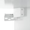 vidaXL Κομοδίνο Επιτοίχιο Γυαλιστερό Λευκό 34x30x20 εκ.