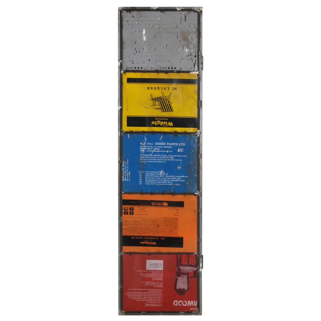 vidaXL Διαχωριστικό Δωματίου Πολύχρωμο 45x17x167 εκ. από Σίδερο