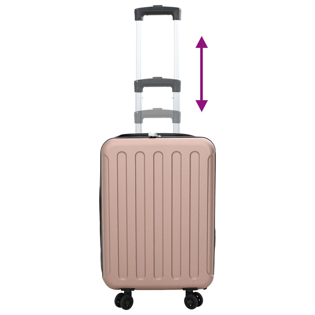 vidaXL Βαλίτσα Σκληρής Θήκης 20'' Ροζ Χρυσό 34x23x55.5 εκ. ABS