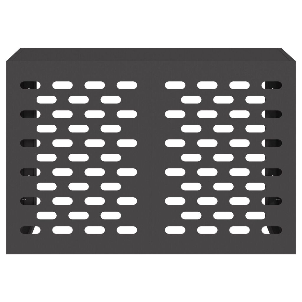 vidaXL Κάλυμμα Κλιματιστικού Μαύρο 90x40x60 εκ από Χάλυβα