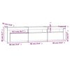 vidaXL Έπιπλο Τηλεόρασης με LED Λευκό 180 x 35 x 40 εκ.