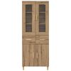 vidaXL Highboard Artisan Oak 69,5 x 34 x 180 &epsilon;&kappa;. &Epsilon;&pi;&epsilon;&xi;&epsilon;&rho;&gamma;&alpha;&sigma;&mu;έ&nu;&omicron; &xi;ύ&lambda;&omicron;