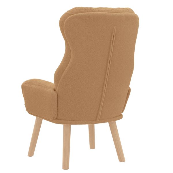vidaXL Χαλαρωτική Πολυθρόνα Μπεζ 69 x 74 x 93 εκ. ύφασμα