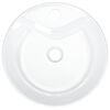 vidaXL Νιπτήρας Στρογγυλός Λευκός 40 x 14,5 εκ. Κεραμικός