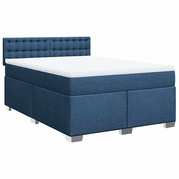 vidaXL &Kappa;&rho;&epsilon;&beta;ά&tau;&iota; Boxspring &mu;&epsilon; &Sigma;&tau;&rho;ώ&mu;&alpha; &Mu;&pi;&lambda;&epsilon; 140x190 &epsilon;&kappa;. &Upsilon;&phi;&alpha;&sigma;&mu;ά&tau;&iota;&nu;&omicron;