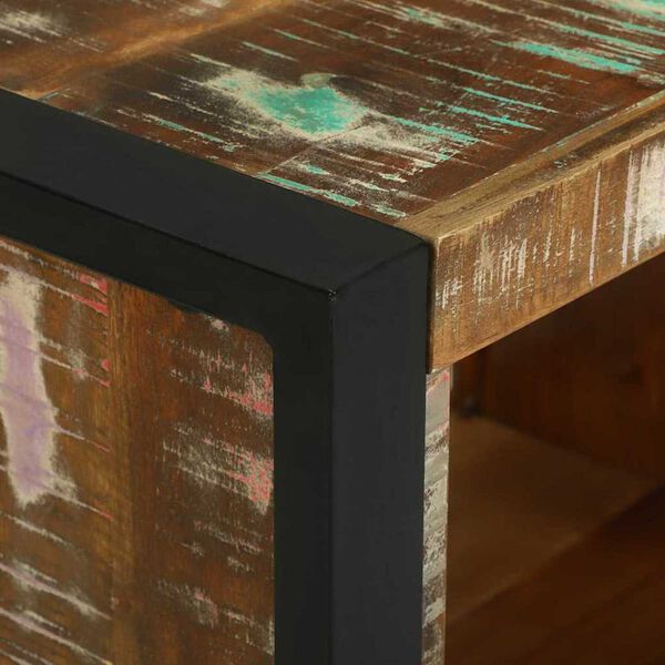 vidaXL Κύβος Τοίχου Καφέ 55 x 35 x 40 εκ Μασίφ ανακυκλωμένο ξύλο