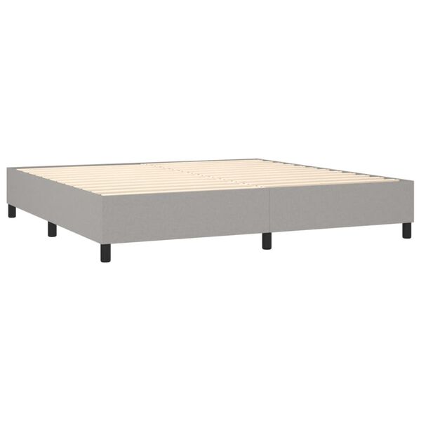 vidaXL &Kappa;&rho;&epsilon;&beta;ά&tau;&iota; Boxspring &mu;&epsilon; &Sigma;&tau;&rho;ώ&mu;&alpha; &Alpha;&nu;&omicron;&iota;&chi;&tau;ό &Gamma;&kappa;&rho;&iota; 200x200 &epsilon;&kappa;. &Upsilon;&phi;&alpha;&sigma;&mu;ά&tau;&iota;&nu;&omicron;