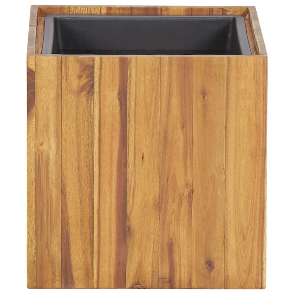 vidaXL Ζαρντινιέρα Υπερυψωμένη 33,5x33,5x33,5 εκ. Μασίφ Ξύλο Ακακίας