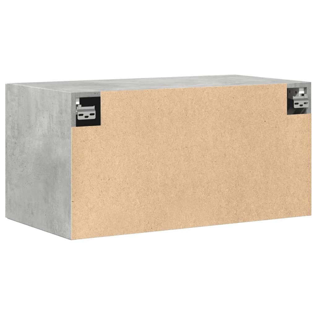 vidaXL Ντουλάπι Τοίχου Γκρι Σκυρ. 80x42,5x40 εκ. Επεξεργασμένο Ξύλο