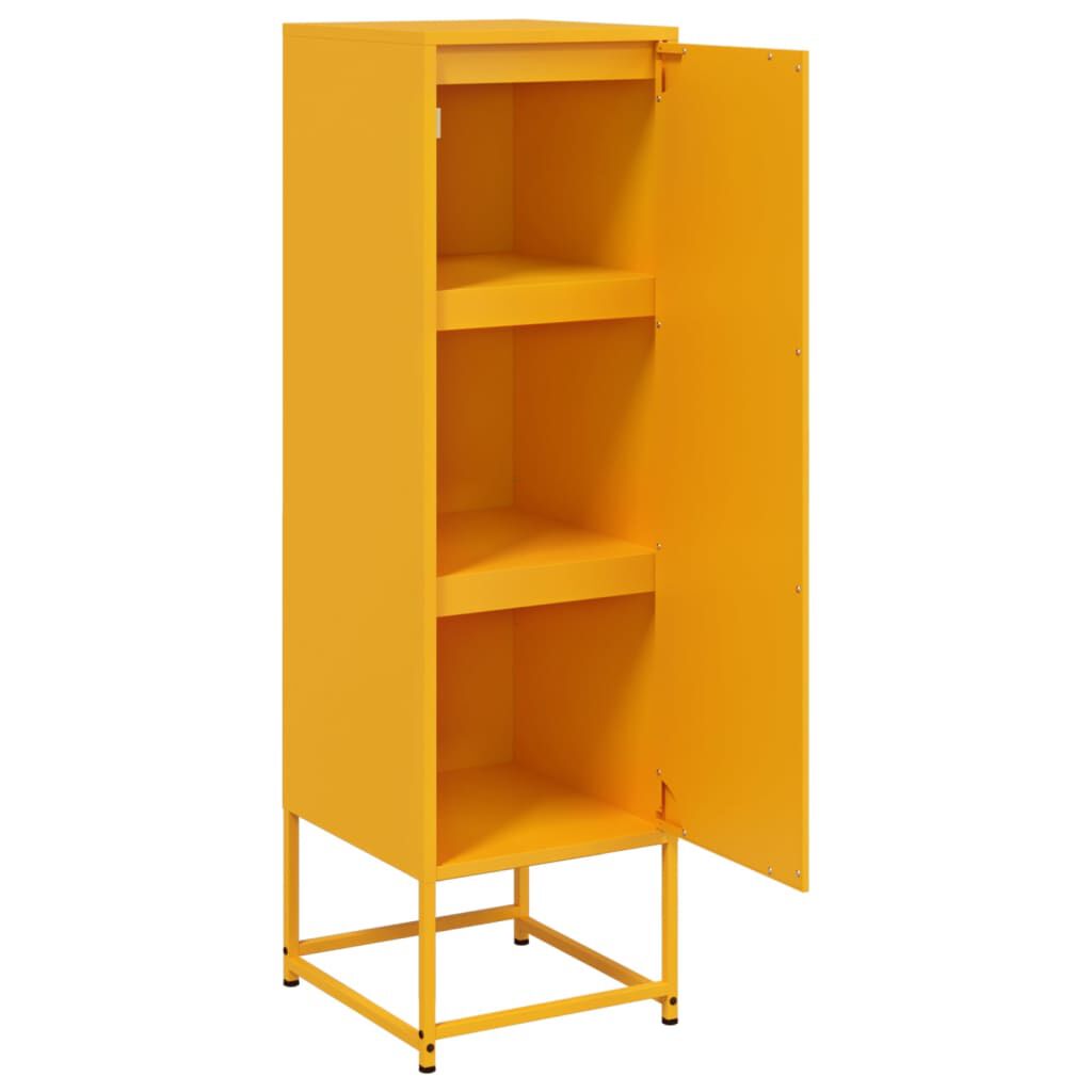 vidaXL Ντουλάπι Μουσταρδί 36x39x123 εκ. από Ατσάλι