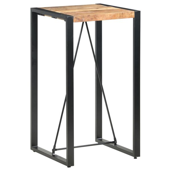 vidaXL Τραπέζι Μπαρ 60 x 60 x 110 εκ. από Μασίφ Ξύλο Μάνγκο