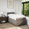 vidaXL &Kappa;&rho;&epsilon;&beta;ά&tau;&iota; Boxspring &mu;&epsilon; &Sigma;&tau;&rho;ώ&mu;&alpha; Taupe 100 x 200 &epsilon;&kappa;. &Upsilon;&phi;&alpha;&sigma;&mu;ά&tau;&iota;&nu;&omicron;