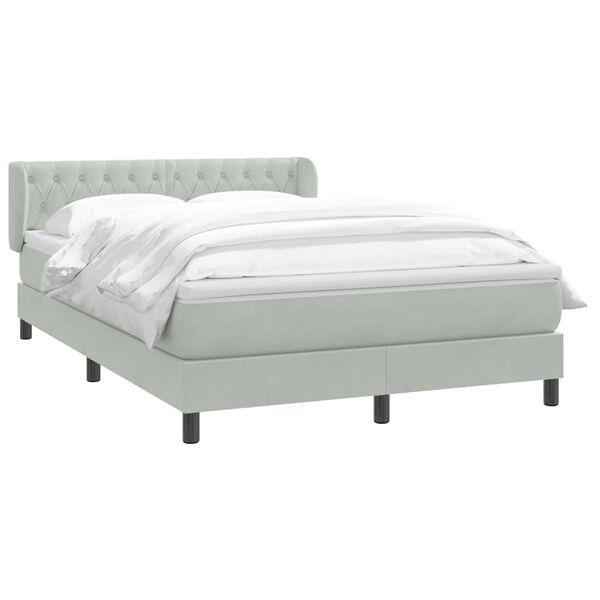vidaXL &Kappa;&rho;&epsilon;&beta;ά&tau;&iota; Boxspring &mu;&epsilon; &Sigma;&tau;&rho;ώ&mu;&alpha; &Alpha;&nu;&omicron;&iota;&chi;&tau;ό &Gamma;&kappa;&rho;&iota; 160x220 &epsilon;&kappa;. &Beta;&epsilon;&lambda;&omicron;ύ&delta;&iota;&nu;&omicron;