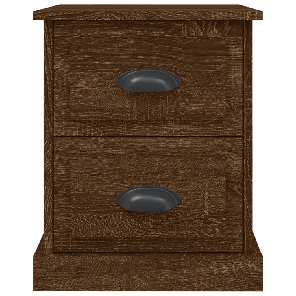 vidaXL Κομοδίνο Καφέ δρυς 39x39x47,5 εκ. από Επεξεργασμένο Ξύλο