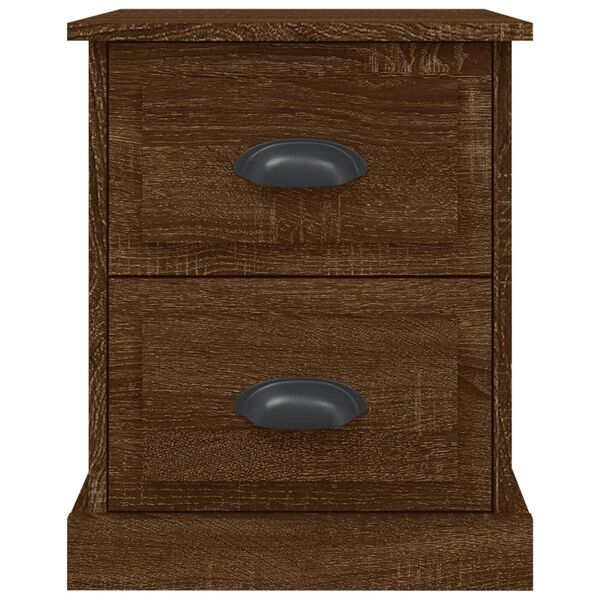 vidaXL Κομοδίνο Καφέ δρυς 39x39x47,5 εκ. από Επεξεργασμένο Ξύλο