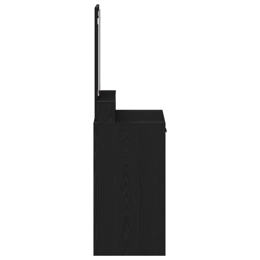vidaXL Τουαλέτα με Συρτάρια Μαύρη Δρυς 50x41x140 εκ