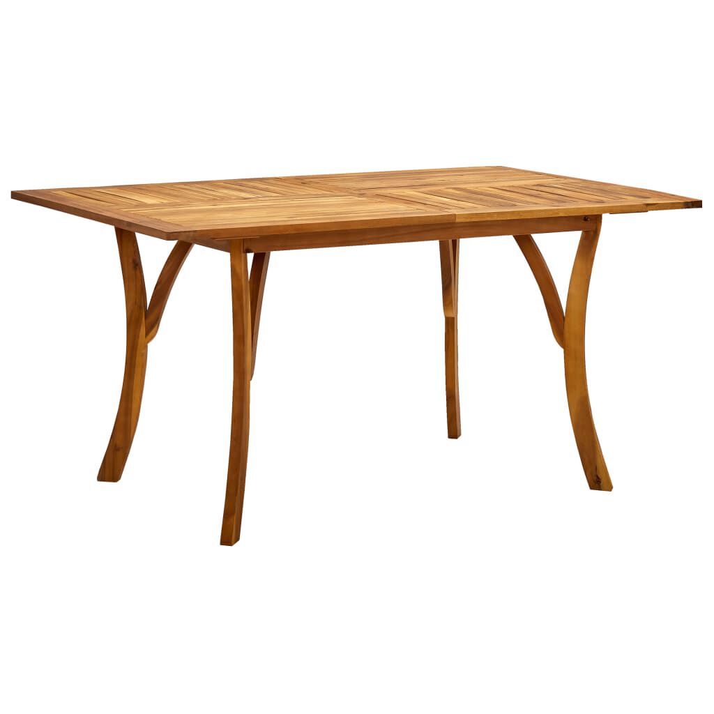 vidaXL Τραπέζι Κήπου 150 x 90 x 75 εκ. από Μασίφ Ξύλο Ακακίας