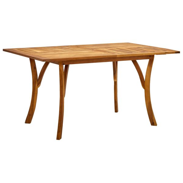 vidaXL Τραπέζι Κήπου 150 x 90 x 75 εκ. από Μασίφ Ξύλο Ακακίας