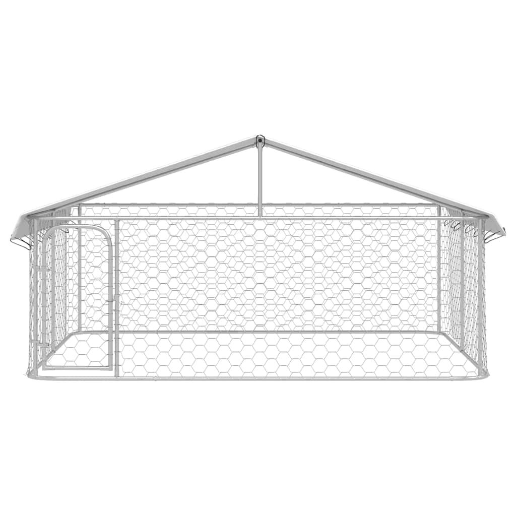 vidaXL Κλουβί Σκύλου Εξωτερικού Χώρου 300 x 300 x 150 εκ. με Στέγαστρο