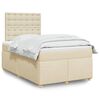 vidaXL &Kappa;&rho;&epsilon;&beta;ά&tau;&iota; Boxspring &mu;&epsilon; &Sigma;&tau;&rho;ώ&mu;&alpha; &Kappa;&rho;&epsilon;&mu; 120x190 &epsilon;&kappa;. &Upsilon;&phi;&alpha;&sigma;&mu;ά&tau;&iota;&nu;&omicron;