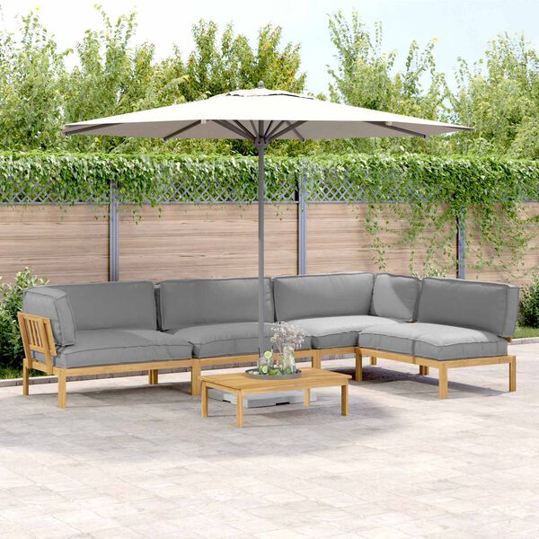 vidaXL &Sigma;&epsilon;&tau; &Kappa;&alpha;&nu;&alpha;&pi;έ &mu;&epsilon; &mu;&alpha;&xi;&iota;&lambda;ά&rho;&iota; &Mu;&omicron;&nu;ό&chi;&rho;&omega;&mu;&omicron; 5 pcs &Gamma;&kappa;&rho;&iota; &Sigma;&tau;&epsilon;&rho;&epsilon;ό &Xi;ύ&lambda;&omicron; &Alpha;&kappa;&alpha;&kappa;ί&alpha;&sigmaf;