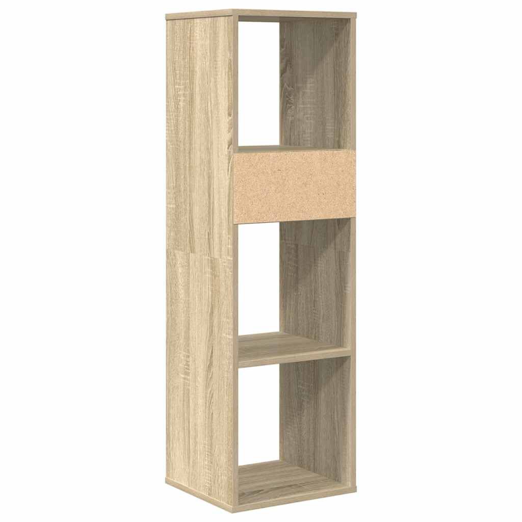 vidaXL Βιβλιοθήκη Χρώμα Sonoma Δρυς 34x31x112 εκ. Επεξεργασμένο Ξύλο