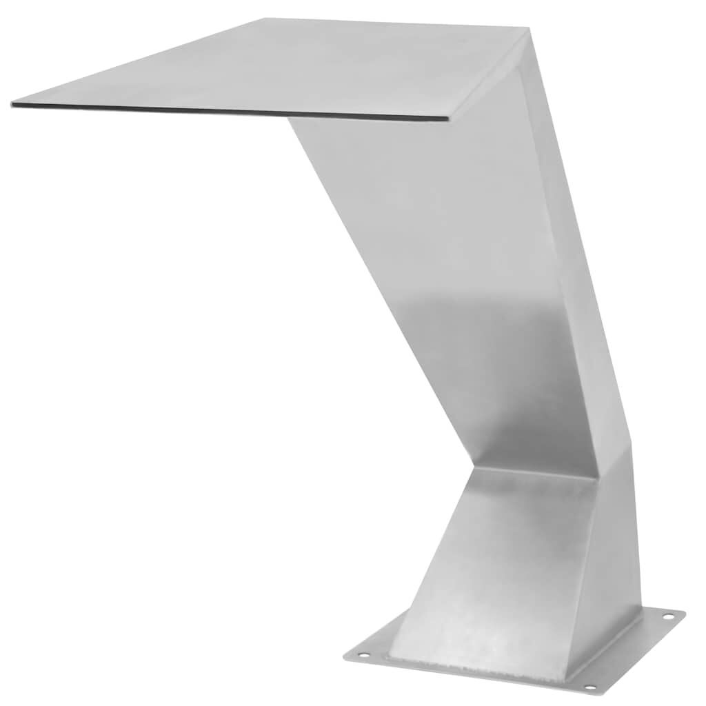 vidaXL Σιντριβάνι Πισίνας Ασημί 64 x 30 x 52 εκ. από Ανοξείδωτο Ατσάλι
