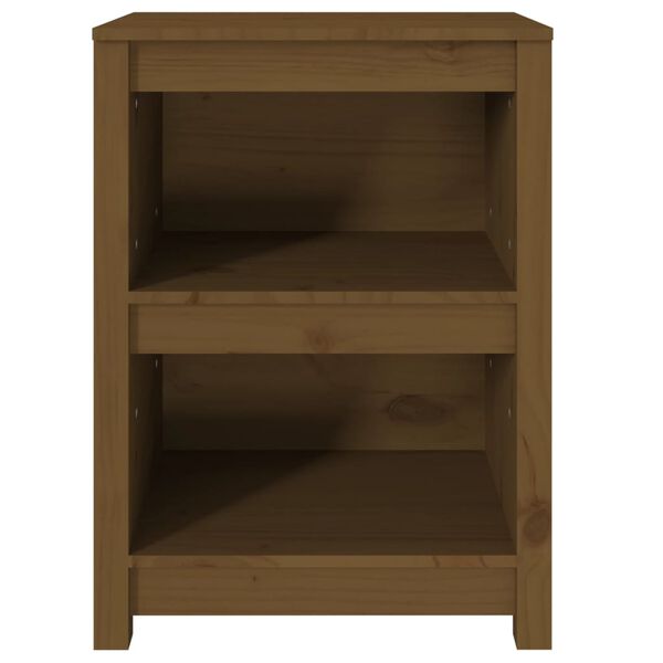 vidaXL Βιβλιοθήκη Μελί 50 x 35 x 68 εκ. από Μασίφ Ξύλο Πεύκου