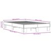 vidaXL Πλαίσιο Κρεβατιού Sonoma Δρυς 120x190 εκ. Επεξ. Ξύλο & Μέταλλο