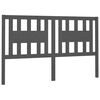 vidaXL Κεφαλάρι Γκρι 126 x 4 x 100 εκ. από Μασίφ Ξύλο Πεύκου
