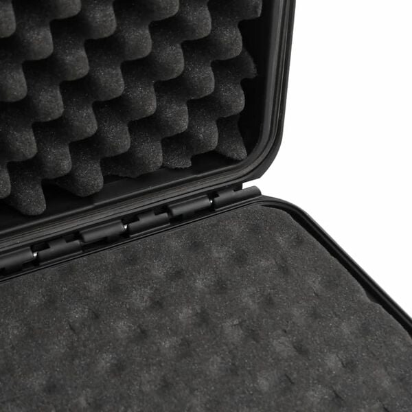 vidaXL Θήκη Πτήσης Φορητή Μαύρη 49x38x23 εκ. από Πολυπροπυλένιο