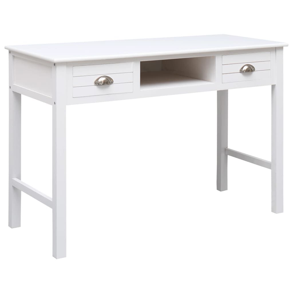 vidaXL Γραφείο Λευκό 110 x 45 x 76 εκ. Ξύλινο
