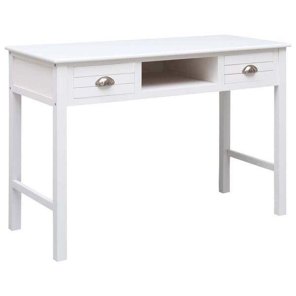 vidaXL Γραφείο Λευκό 110 x 45 x 76 εκ. Ξύλινο