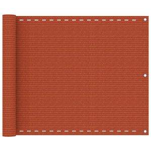 vidaXL Διαχωριστικό Βεράντας Πορτοκαλί 75 x 300 εκ. από HDPE