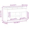 vidaXL Πάγκος για παπούτσια Μαύρο 80 x 30 x 45 cm Επεξεργασμένο ξύλο