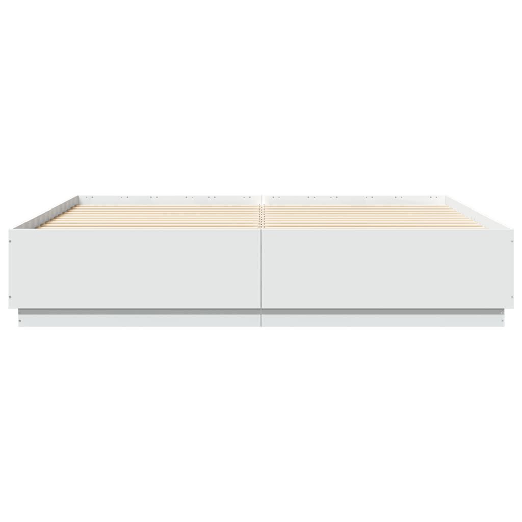 vidaXL Πλαίσιο Κρεβατιού Λευκό 180 x 200 εκ. Επεξεργ. Ξύλο