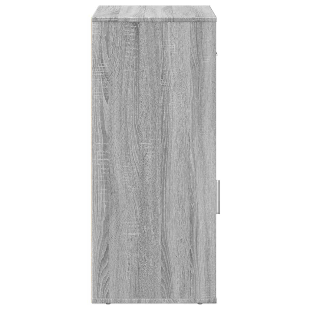 vidaXL Ραφιέρα με Ντουλάπια Γκρι Sonoma 56,5x39x90 εκ. Επεξ. Ξύλο