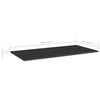 vidaXL Ράφια Βιβλιοθήκης 4 τεμ. Γυαλ. Μαύρο 100x50x1,5 εκ. Μοριοσανίδα