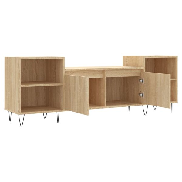 vidaXL Έπιπλο Τηλεόρασης Sonoma Δρυς 160x35x55 εκ. Επεξ. Ξύλο