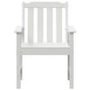 vidaXL Καρέκλα φαγητού κήπου 4 pcs Λευκό 65.5 x 55.5 x 88cm Πλαστικό