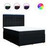 vidaXL &Kappa;&rho;&epsilon;&beta;ά&tau;&iota; Boxspring &mu;&epsilon; &Sigma;&tau;&rho;ώ&mu;&alpha; &Mu;&alpha;ύ&rho;&omicron; 140x190 &epsilon;&kappa;. &Upsilon;&phi;&alpha;&sigma;&mu;ά&tau;&iota;&nu;&omicron;
