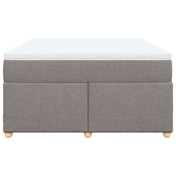 vidaXL &Kappa;&rho;&epsilon;&beta;ά&tau;&iota; Boxspring &mu;&epsilon; &Sigma;&tau;&rho;ώ&mu;&alpha; Taupe 140x200 &epsilon;&kappa;. &Upsilon;&phi;&alpha;&sigma;&mu;ά&tau;&iota;&nu;&omicron;