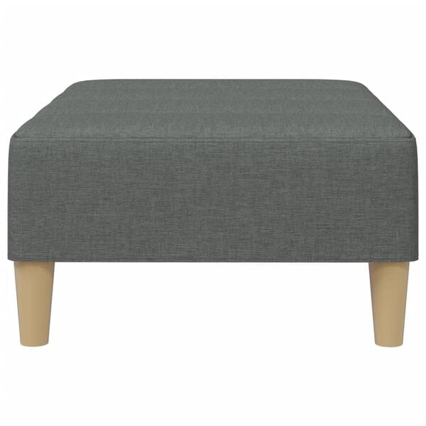vidaXL Υποπόδιο Σκούρο Γκρι 77x55x31 εκ. Υφασμάτινο