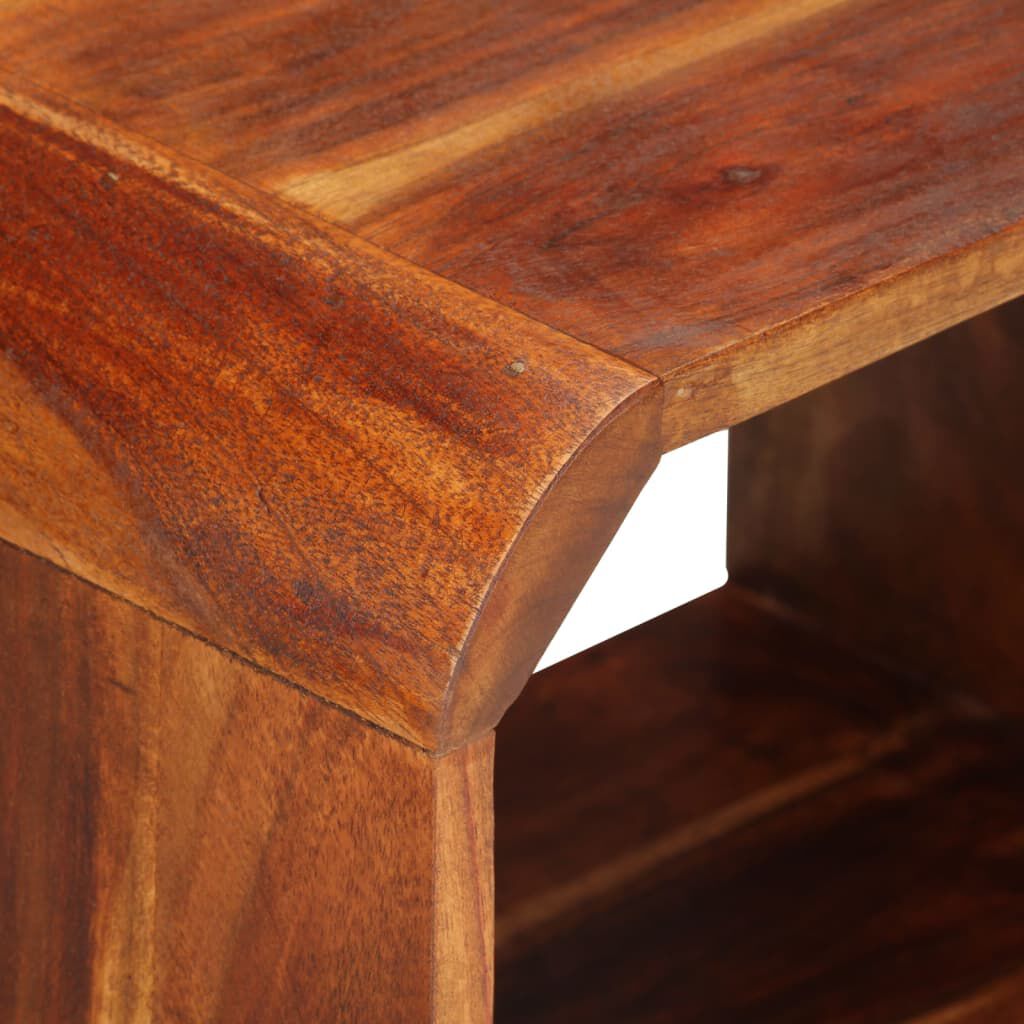 vidaXL Κομοδίνο με Συρτάρι 2 τεμ. 40 x 30 x 50 εκ. Μασίφ Ξύλο Ακακίας