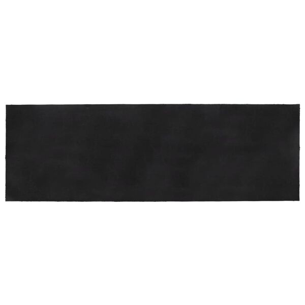 vidaXL Πατάκι Εισόδου Σκούρο Γκρι 100 x 300 εκ. Θυσανωτός Κοκοφοίνικας