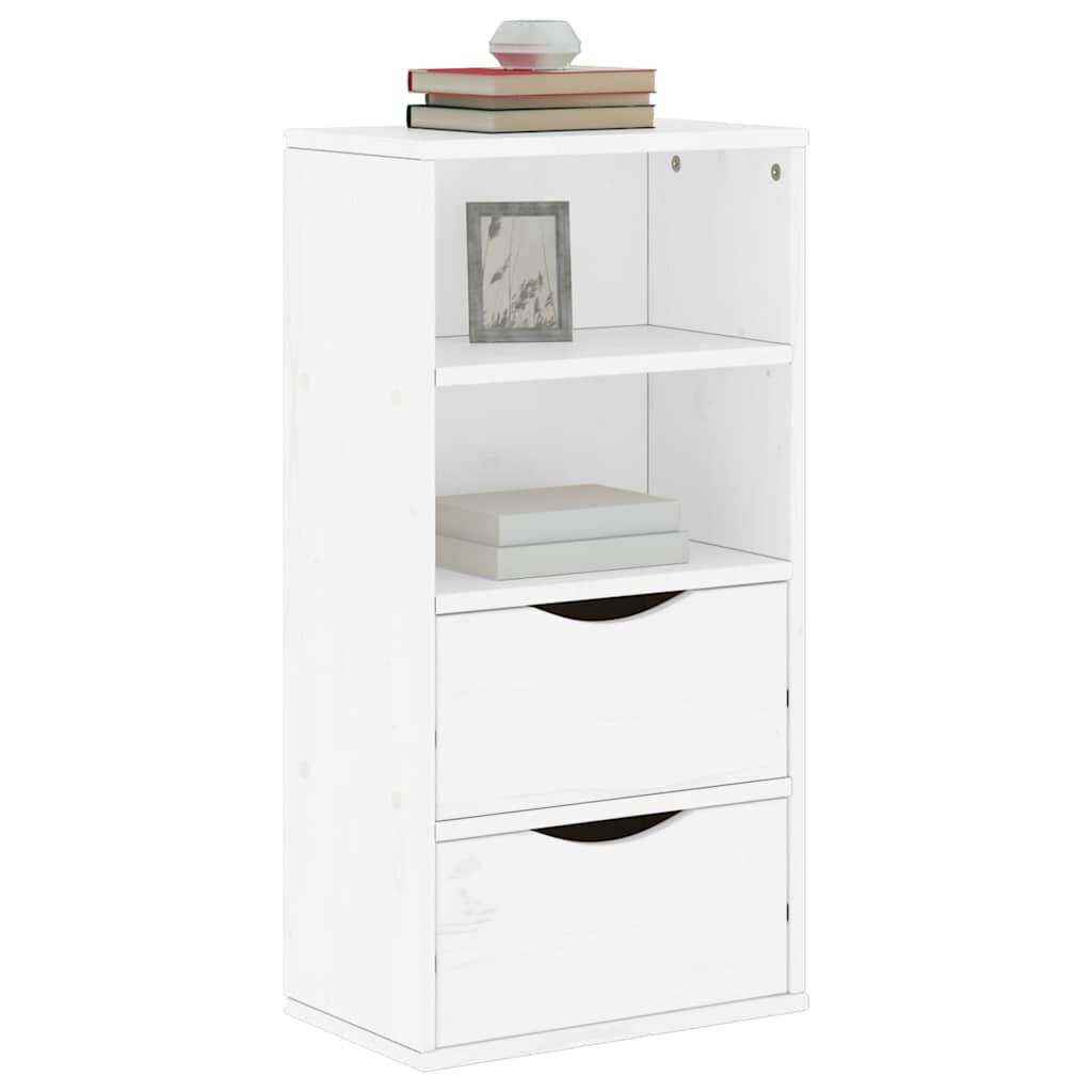 vidaXL Συρταριέρα με Συρτάρια ODDA Λευκό 40x24x79εκ. Μασίφ Ξύλο Πεύκου