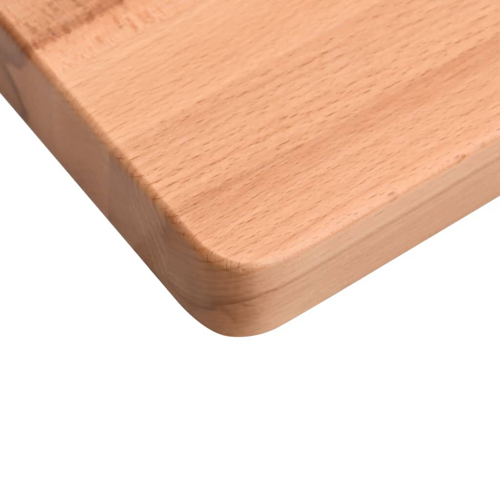 VidaXL Επιφάνεια Εργασίας 110x(55-60)x1,5 εκ. από Μασίφ Ξύλο Οξιάς