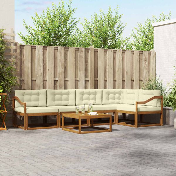 vidaXL &Sigma;&epsilon;&iota;&rho;ά &Kappa;&alpha;&nu;&alpha;&pi;έ &Epsilon;&xi;&omega;&tau;&epsilon;&rho;&iota;&kappa;&omicron;ύ &mu;&epsilon; &mu;&alpha;&xi;&iota;&lambda;ά&rho;&iota; 6 pcs &Phi;&upsilon;&sigma;&iota;&kappa;ό &kappa;&alpha;&iota; &Kappa;&rho;έ&mu;&alpha;